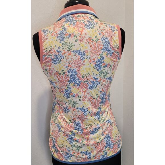 RLX Women’s Tailored Fit Sleeveless Polo Floral Print Small EUC - Picture 3 of 10